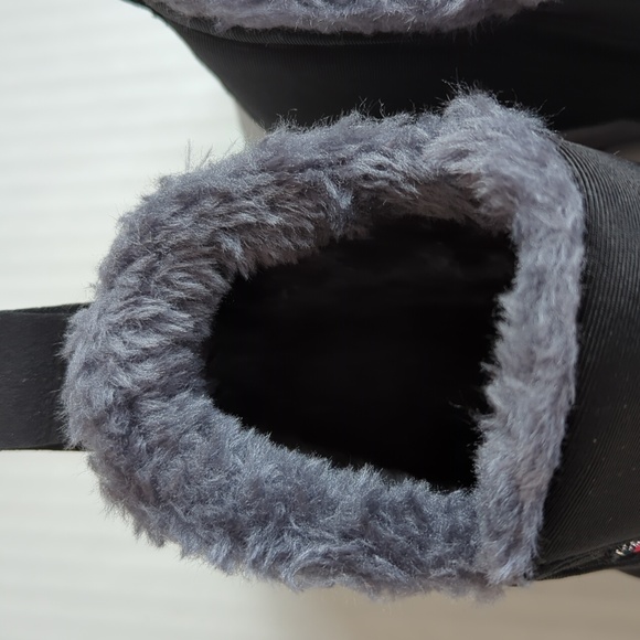 Fashion Sport Warm Plush Slip On Booties US Size 8 Black 39 - Picture 15 of 16